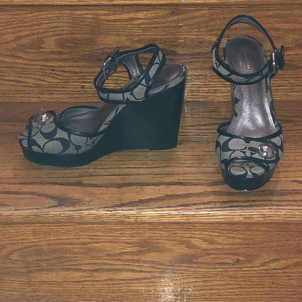 Coach wedge heels